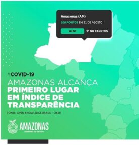 Imagem da notícia - Governo do Amazonas atinge primeiro lugar no Índice de Transparência da Covid-19 da Open Knowledge Brasil