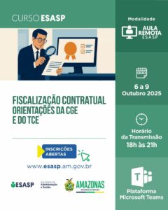 Imagem da notícia - Curso Fiscalização Contratual – Orientações da CGE e do TCE